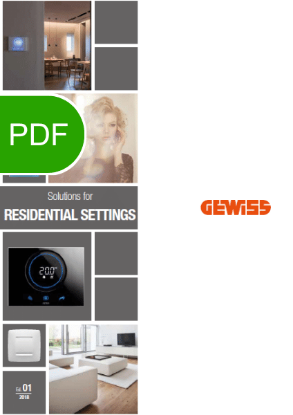 Poza cu Catalog Gewiss Solution for Residential Settings