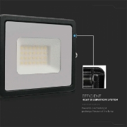 Imagine Reflector LED SMD 30W 4000K IP65 - Negru