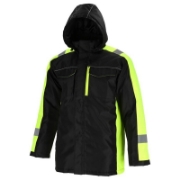 Imagine Jachetă căptușită cu glugă și elemente reflectorizante, mărimea 3XL