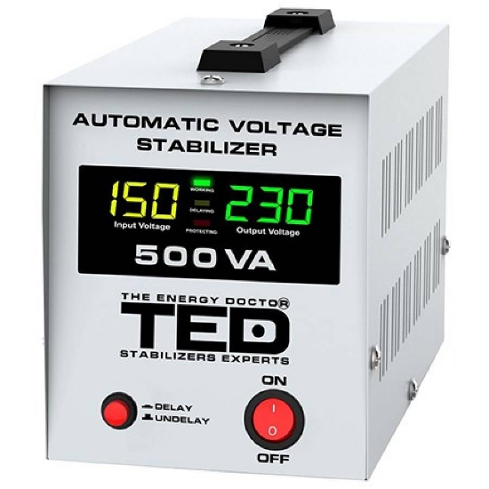 Imagine Stabilizator Tensiune Automat AVR 500VA LCD T