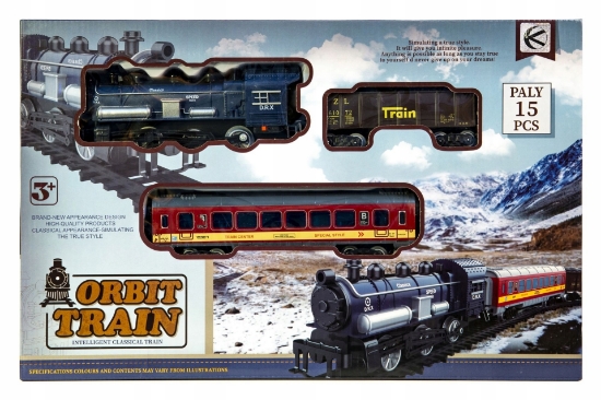 Imagine TRENULET CU BATERII 1 LOCOMOTIVA 2 VAGOANE