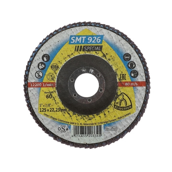 Imagine Disc Lamelar Frontal Inox Diametru 125mm, Granulație 60