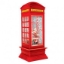 Imagine Decorațiune Crăciun iluminată model cabină telefonică 105x105x260mm