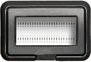 Imagine Ramă IP55 pentru cutie de încasare 504E - 4 module LivingLight sau Luna - gri RAL7035