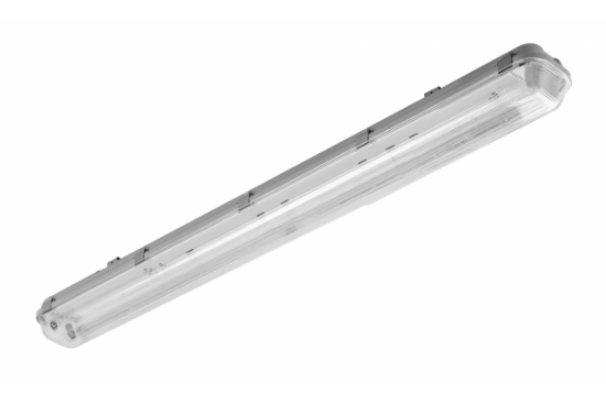 Imagine Corp etanș pentru tuburi LED T8 2x120cm IP65 ABS/PS gri slim