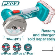 Imagine Mini Mașină de Debitat Li-Ion 20V TOTAL TAGLI76011