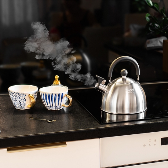 Imagine Ceainic cu fluier din oțel inoxidabil 1.8L Teesa