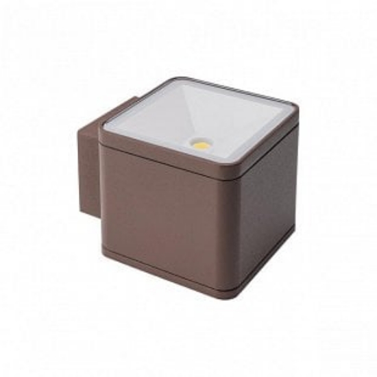 Imagine Aplica exterior maro, dispersor din sticlă, lumină directă, IP54, LED 6W/660lm/3000K, Beta 9080, Redo