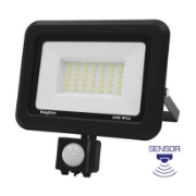 Imagine Proiector LED Slim 30W 6500K cu Senzor IP54 Negru