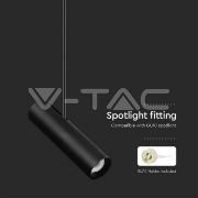 Imagine Suspensie V-TAC 7573, 1 x GU10, neagră, modernă