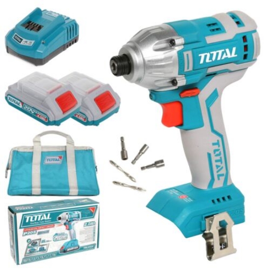 Imagine Mașină de înșurubat cu impact cu acumulator TOTAL TIRLI2002