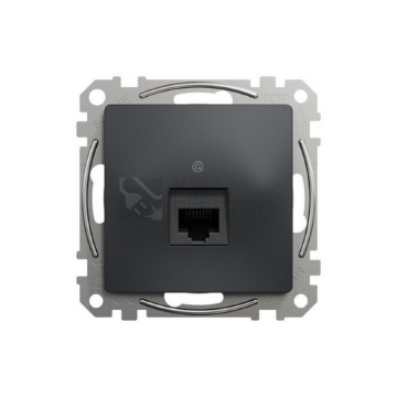 Arată detalii pentru Priză RJ45 Cat5E UTP Sedna Design antracit Imagine Priză RJ45 Cat5E UTP Sedna Design antracit