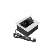 Imagine Priză încorporabilă Avaro 1xSchuko 2xUSB A+C 1.5m negru