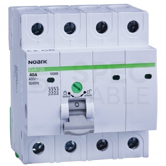 Imagine Separator modular Noark Ex9I125 40A 4P 4MW
