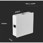 Imagine Aplica VTAC NEW Led 4W 3000K IP65 pătrată albă