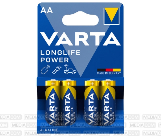 Imagine Baterii alcaline VARTA Longlife Power AA, 8 bucăți