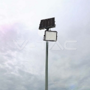 Imagine Proiector LED V-TAC 15W 1200lm Lumină Rece cu Panou Solar Negru IP65 Cablu 3m