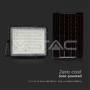 Imagine Proiector LED V-TAC 15W 1200lm Lumină Rece cu Panou Solar Negru IP65 Cablu 3m