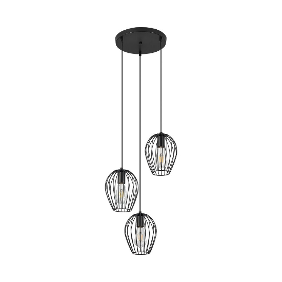 Imagine Pendul W005R-3H-3xE27 Negru Braytron