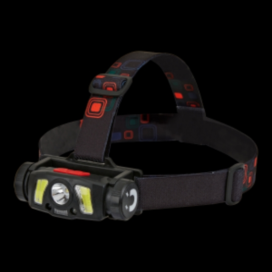 Imagine Lanternă frontală 10W COB + 3W XPE 500LM + 200LM 1200 mAh USB