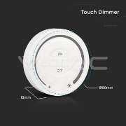 Imagine Controller bandă LED touch lumină albă - alb