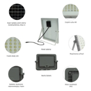 Imagine Proiector cu panou solar 50W IP65 IK08 L.Rece 3Y Spectrum