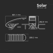 Imagine Corp iluminat grădină LED solar 20W 4000K alb neutru