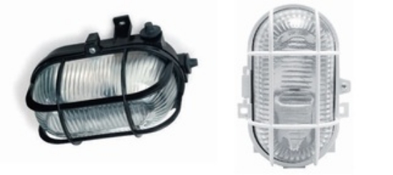Imagine Lampa BAT Grila Rotunda E27 60W Alb