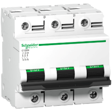 Arată detalii pentru Siguranță automată modulară Schneider Electric C120N A9N18365, 3P, 80A, curba C Imagine Siguranță automată modulară Schneider Electric C120N A9N18365, 3P, 80A, curba C