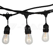Imagine Șir iluminat festiv cu 10 socluri E27, 5m, IP54