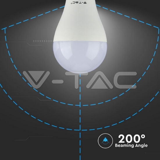 Imagine Bec LED V-TAC cu Chip Samsung A65 E27 15W 4000K