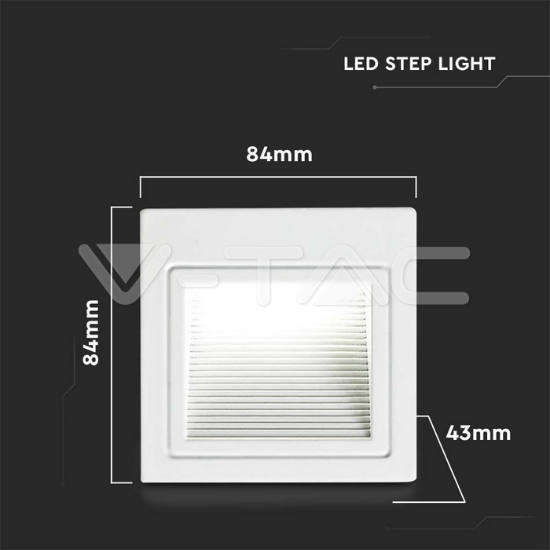 Imagine Corp iluminat LED Steplight montaj scară/perete 3W 4000K alb neutru
