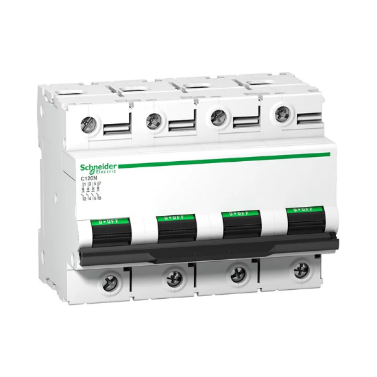 Imagine Siguranță automată modulară Schneider Electric C120N, 4P, 80A, curba C