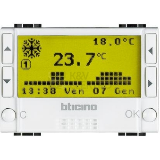 Imagine Cronotermostat electronic modular 3M alb