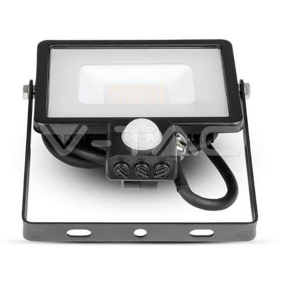 Imagine Proiector LED SMD 20W 6400K IP65 cu senzor de mișcare V-TAC Negru