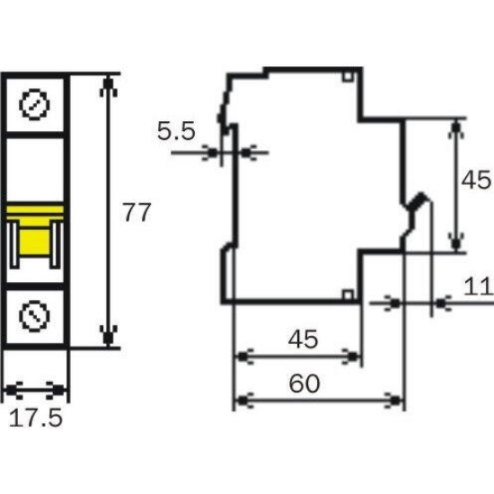Imagine Siguranță automată 1P+N 32A 4.5kA C