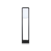 Imagine Stâlpișor LED Solar de Grădină 8W cu Senzor de Lumină, Înălțime Reglabilă, Corp Alb/Negru, IP65