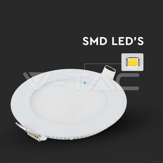 Imagine Panou LED Mini Rotund V-TAC 12W ST 214859