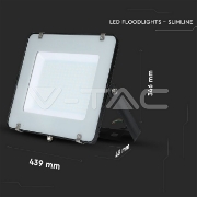 Imagine Proiector LED 200W VTAC Chip Samsung 6500K Negru