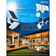 Imagine Proiector solar LED cu senzor PIR 11W 5000K IP54