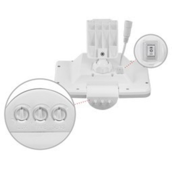 Imagine Proiector solar LED cu senzor PIR 11W 5000K IP54