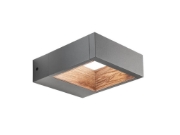 Imagine Aplica LED de exterior WALD 10W gri închis imprimeu lemn iluminare indirectă lumină caldă IP65