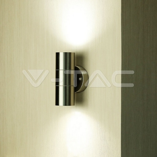 Imagine Aplica de perete V-TAC VT-7622, corp din oțel inoxidabil, 2 direcții, IP44