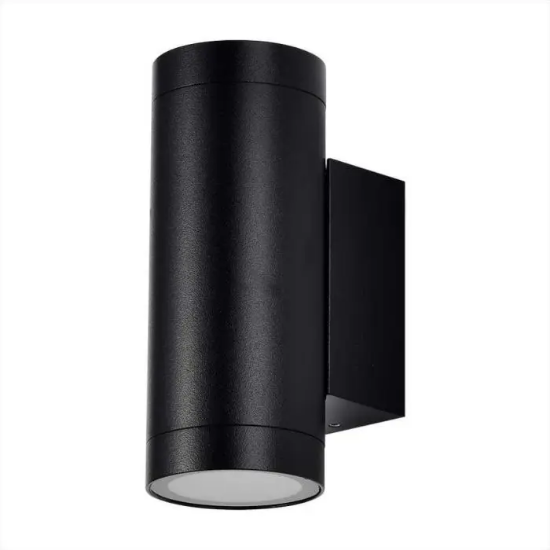 Imagine Aplica de perete V-TAC 2xGU10 IP54 negru VT-11015-B