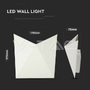 Imagine Aplica de perete LED V-TAC VT-825 5W 4000K albă