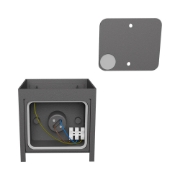 Imagine Corp de iluminat perete gri 1xG9 IP54 VECKTA-B-WL.2