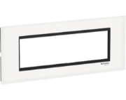 Imagine Ramă ornament Schneider Easy Styl 7 module Sticlă Alb/Negru