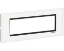 Imagine Ramă ornament Schneider Easy Styl 7 module Sticlă Alb/Negru