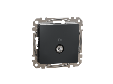 Arată detalii pentru Priză TV finală 4dB, Schneider, Sedna Design, antracit Imagine Priză TV finală 4dB, Schneider, Sedna Design, antracit