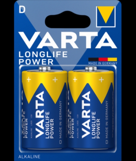 Imagine Baterie alcalină Varta Longlife Power D LR20, 1.5V, set 2 bucăți